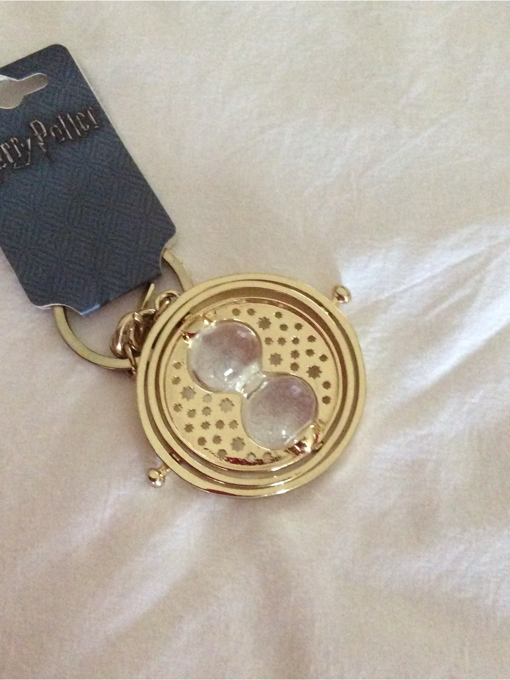 Harry Potter Hermoine TIME TURNER - Gold Orb Keychain Charm - NWT